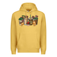 Antique Gold coffee coffee cups Premium Hoodie - NancyCooperArtShop
