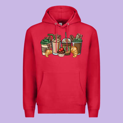 Coffee Coffee Cups Premium Hoodie Designed By Nancycooperartshop
