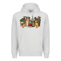Dove Grey coffee coffee cups Premium Hoodie - NancyCooperArtShop