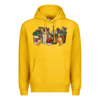 Lemon coffee coffee cups Premium Hoodie - NancyCooperArtShop