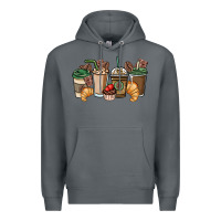 Rock coffee coffee cups Premium Hoodie - NancyCooperArtShop