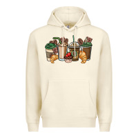 Sandshell coffee coffee cups Premium Hoodie - NancyCooperArtShop