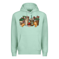 Seafoam coffee coffee cups Premium Hoodie - NancyCooperArtShop