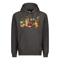 Smoke coffee coffee cups Premium Hoodie - NancyCooperArtShop