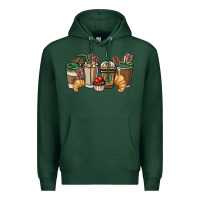 Sports Green coffee coffee cups Premium Hoodie - NancyCooperArtShop