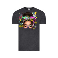 Vintage Black 90s messy bun Vintage Tee - texasbilliewilder