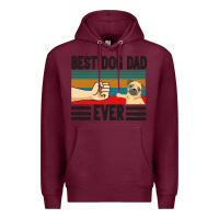 Burgundy Best Dog Dad Ever Premium Hoodie - Bettercallsaul