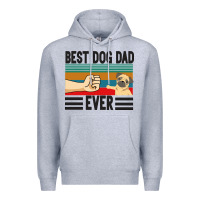 Heather Grey Best Dog Dad Ever Premium Hoodie - Bettercallsaul