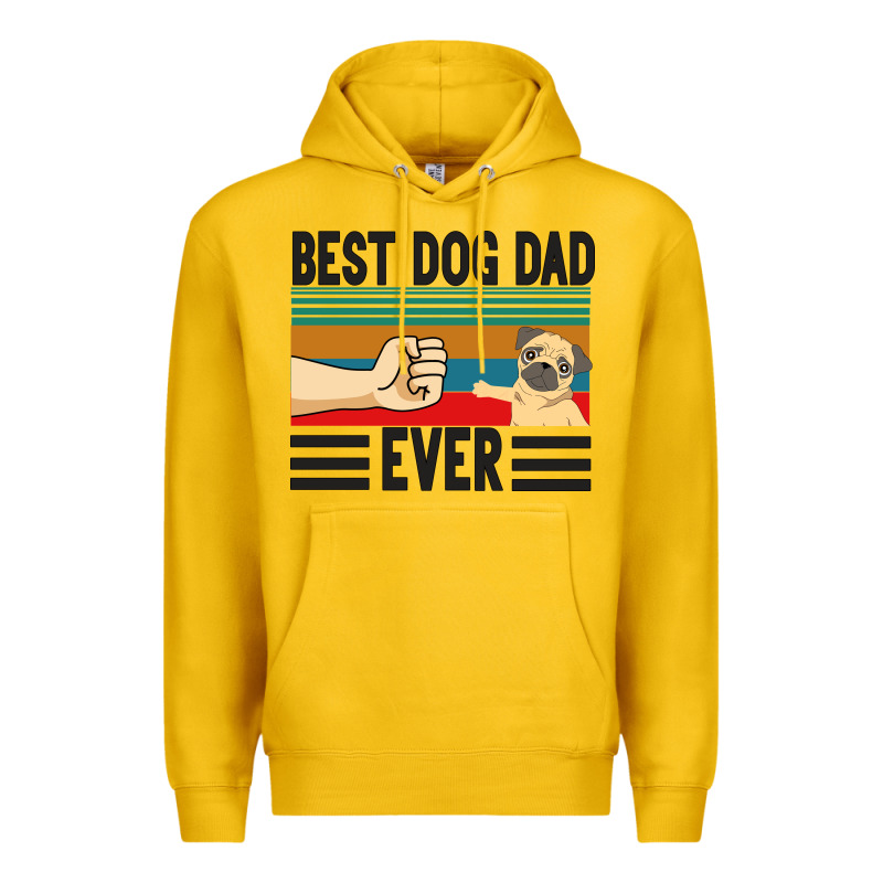 Best Dog Dad Ever Premium Hoodie by Bettercallsaul | Teevron