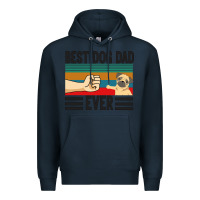 Navy Best Dog Dad Ever Premium Hoodie - Bettercallsaul