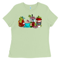 Matcha wine coffee cups Ladies Tee - AdoDesignShop