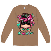 Cat Mom Messy Bun Long Sleeve Tee | Teevron