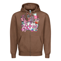 Chestnut nurse  and cancer Zipper Hoodie - AdoDesignShop