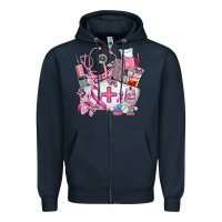 Navy nurse  and cancer Zipper Hoodie - AdoDesignShop