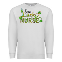 Dove Grey one lucky nurse Premium Sweatshirt - BarkalooDesign