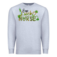 Heather Grey one lucky nurse Premium Sweatshirt - BarkalooDesign