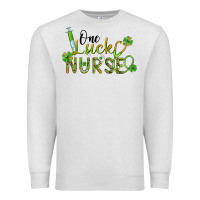 Oatmeal Heather one lucky nurse Premium Sweatshirt - BarkalooDesign