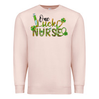 Pale Pink one lucky nurse Premium Sweatshirt - BarkalooDesign