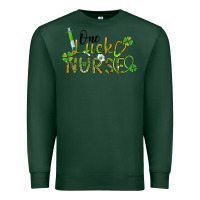 Sports Green one lucky nurse Premium Sweatshirt - BarkalooDesign