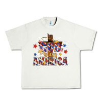 Pistachio god bless america Urban Heavy Tee - texasbilliewilder