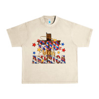 Sandshell god bless america Urban Heavy Tee - texasbilliewilder