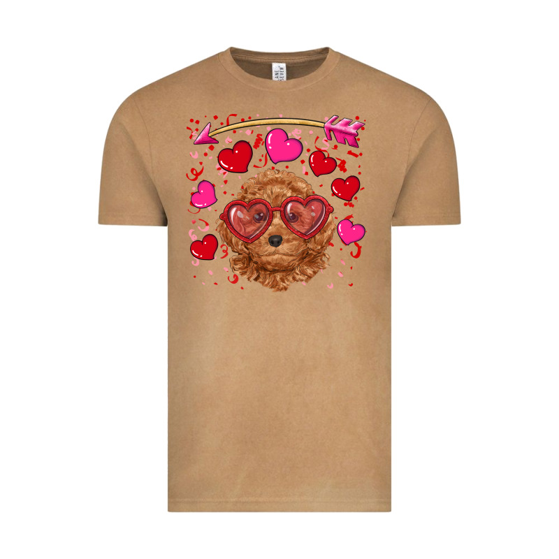 Valentine's Day Toy Poodle Vintage Tee by RanaPortraitStore | Teevron
