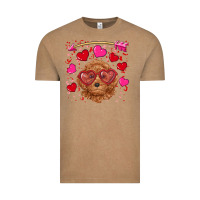 Vintage Coffee valentine's day toy poodle Vintage Tee - RanaPortraitStore