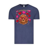 Vintage Denim valentine's day toy poodle Vintage Tee - RanaPortraitStore