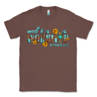 Chestnut made to worship with sunflowers Classic Tee - HRA Design Shop