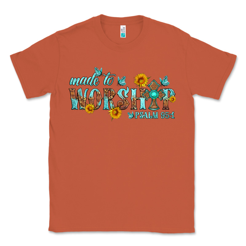 Made To Worship With Sunflowers Classic Tee by HRA Design Shop | Teevron