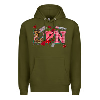 Army Green valentinesday lpn Premium Hoodie - NancyCooperArtShop