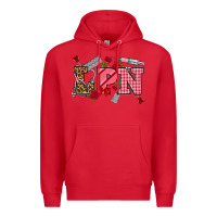 Red valentinesday lpn Premium Hoodie - NancyCooperArtShop