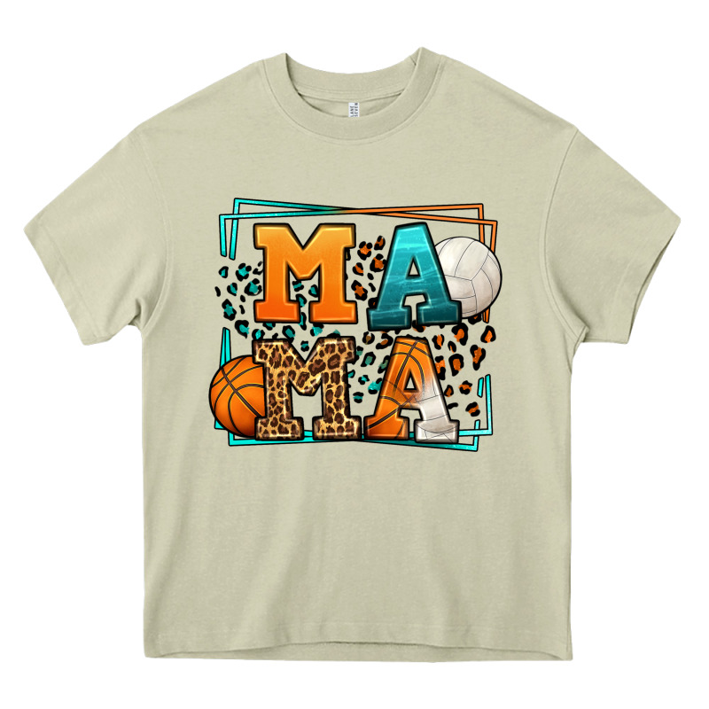 Basketball And Volleyball Mama Mother's Day Heavy Core Tee by LillyAllenDesigns | Teevron