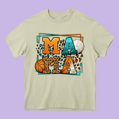 Basketball And Volleyball Mama Mother's Day Heavy Core Tee Designed By Lillyallendesigns