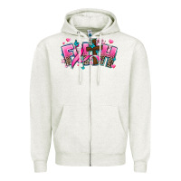 Oatmeal Heather cancer faith cross Zipper Hoodie - AdoDesignShop