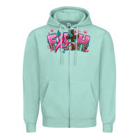 Seafoam cancer faith cross Zipper Hoodie - AdoDesignShop