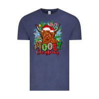 Vintage Denim mooey christmas Vintage Tee - Zillion Design Studio