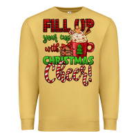 Antique Gold fill up your cup with christmas cheer Premium Sweatshirt - Jasminsmagicworld