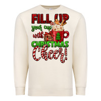 Sandshell fill up your cup with christmas cheer Premium Sweatshirt - Jasminsmagicworld