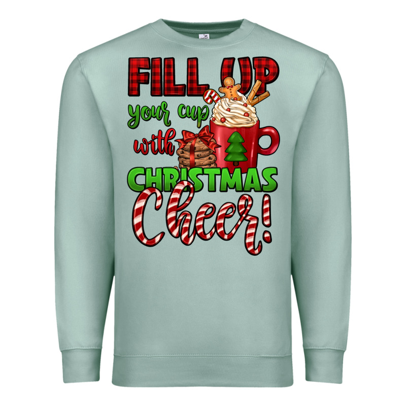 Fill Up Your Cup With Christmas Cheer Premium Sweatshirt by Jasminsmagicworld | Teevron