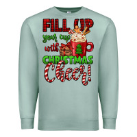 Seafoam fill up your cup with christmas cheer Premium Sweatshirt - Jasminsmagicworld