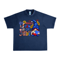 Navy happy 4 th of july Urban Heavy Tee - texasbilliewilder
