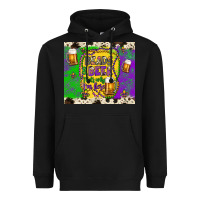 Black beads & beer that's why i'm here Heavyweight Hoodie - Artiststas