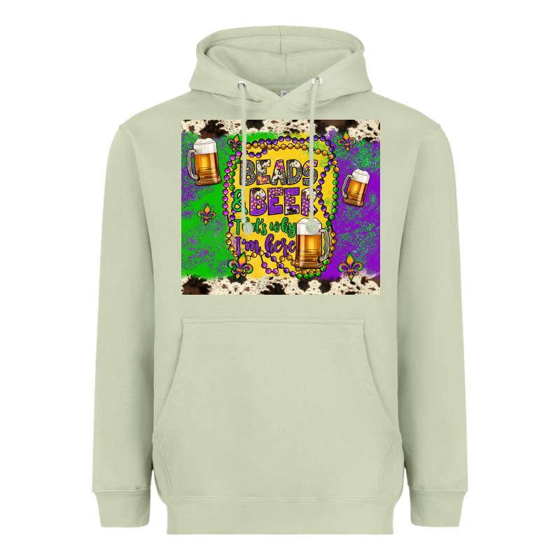 Beads & Beer That's Why I'm Here Heavyweight Hoodie by Artiststas | Teevron