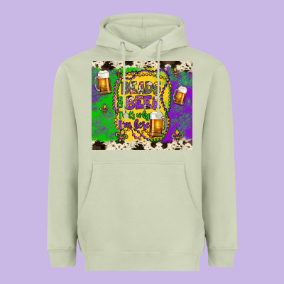 Beads & Beer That's Why I'm Here Heavyweight Hoodie Designed By Artiststas