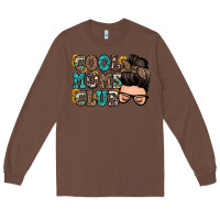 Chestnut cool moms club messy bun Long Sleeve Tee - Zillion Design Studio