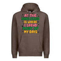 Coffee at the dance studio is where i spend  most of my d Premium Hoodie - MaliasSmallBusiness