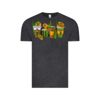 Vintage Black cactus coffee cups Vintage Tee - texasbilliewilder