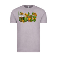 Vintage Zinc cactus coffee cups Vintage Tee - texasbilliewilder