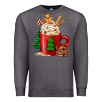 Charcoal Heather Christmas coffee Premium Sweatshirt - Jasminsmagicworld